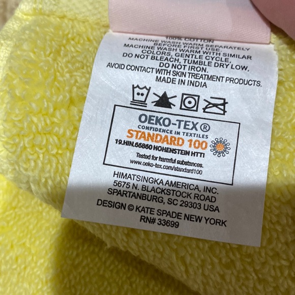 NWT Kate Spade ♠️ hand towels set of 2 - Picture 4 of 5
